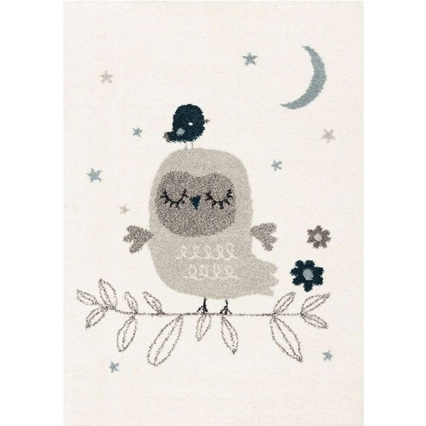 Tapis Chambre Yellow Tipi Happy Owl-image