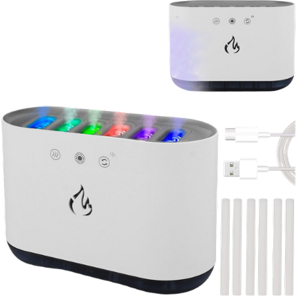 Air Humidifier & Aroma Diffuser with RGB LED Light – 900 ml