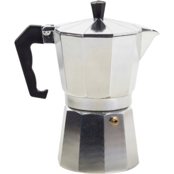 Aluminium Espressokan Voor Op Het Fornuis - 6 Kopjes / 300 ml