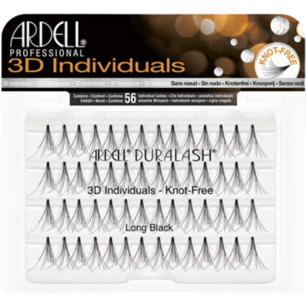 Ardell Duralash 3D Individuals Long Black Falske Øjenvipper