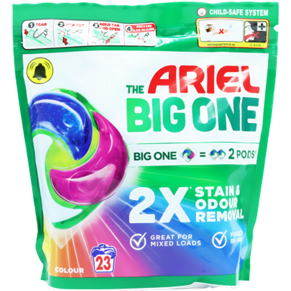 Ariel The Big One Colour Laundry Pods – 23 stuks