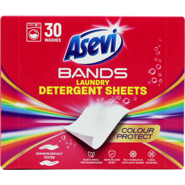 Asevi Bands Colour Protect Tvättmedelsark - 30 st