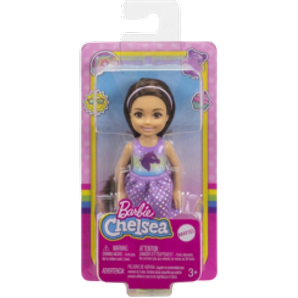 Barbie Chelsea Dukke m. Enhjørning Trøje