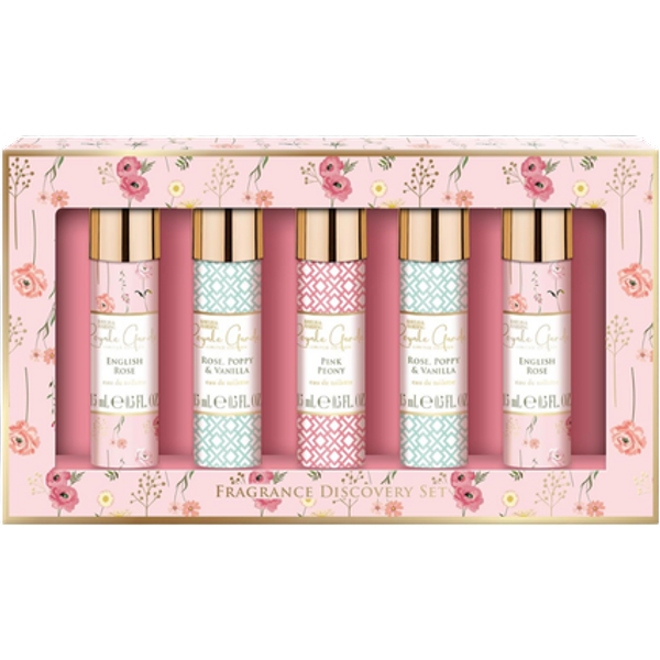 Baylis & Harding Royale Garden Rose, Poppy & Vanilla Fragrance Discovery Set - 5 X 15 ml