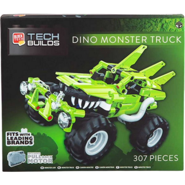 Block Tech Dino Monster Truck Tech Builds – 307 stk