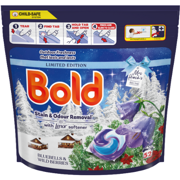 Bold Mrs Hinch's Limited Edition Bluebells & Wild Berries Vaskemiddelkapsler - 52 stk.