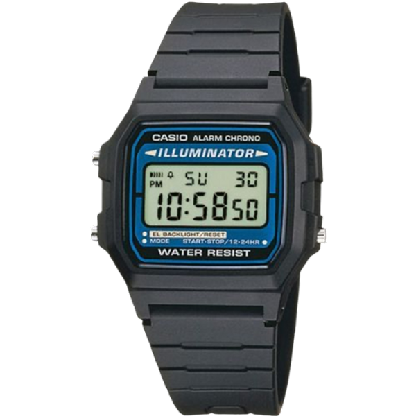 Casio Classic Illuminator F-105W-1AWYEF Digitaal Horloge - Zwart