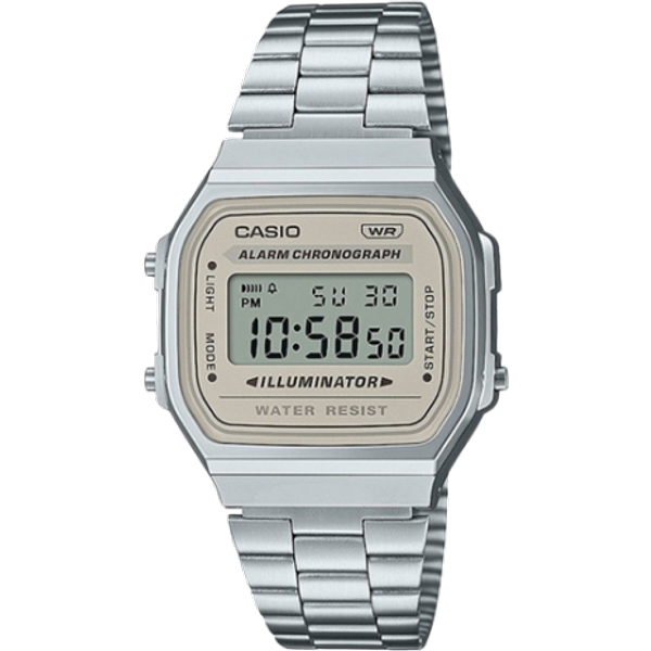Casio Retro Vintage Unisex Digital Klocka A168WA-8AYES - Tranquil Silver