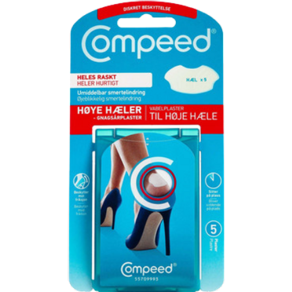 Compeed Blaarpleisters voor hoge hielen - 5 stuks.