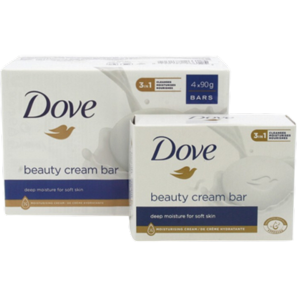 Dove Beauty Cream Bar Sæbe 4x90g