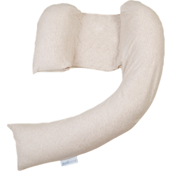 DreamGenii Pregnancy Support and Feeding Pillow – Beige Marl
