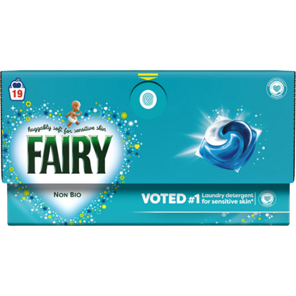 Fairy Non Bio Laundry Detergent Pods - 19 pcs