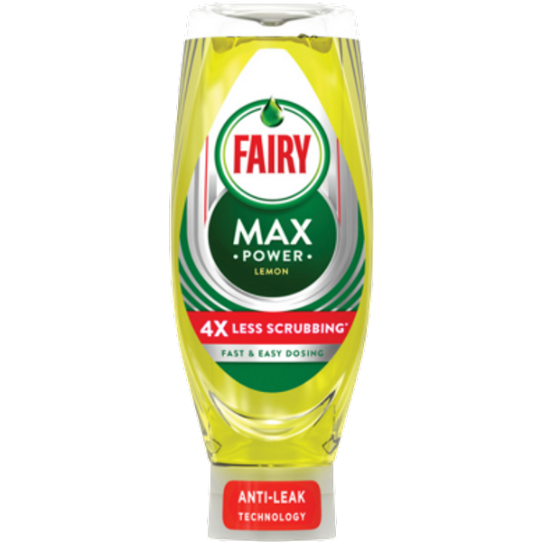 Fairy Liquid Max Power Lemon Opvaskemiddel - 640 ml