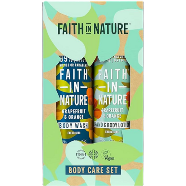 Faith In Nature Grapefruit & Orange Body Care Gift Set – 2 Pcs