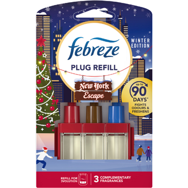 Febreze New York Escape Winter Edition 3Volution Duftrefill til Stikkontakt - 20 ml