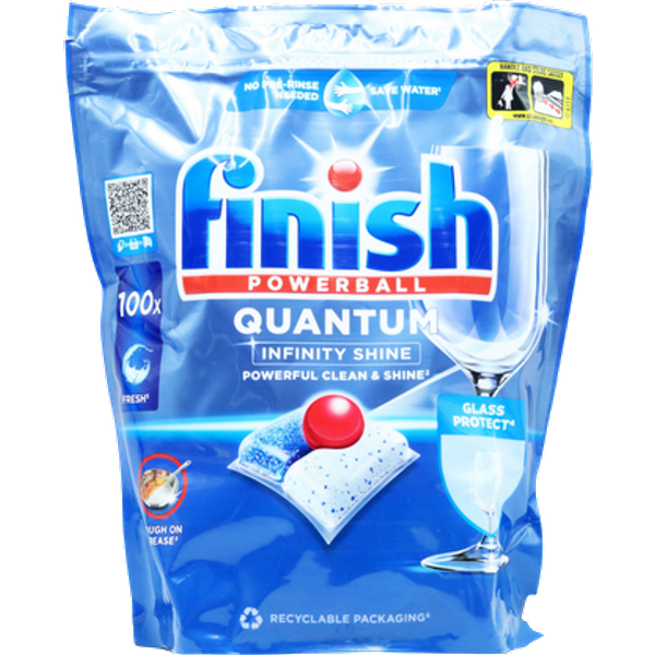 Finish Quantum Infinity Shine Dishwasher Tablets - 100 pcs