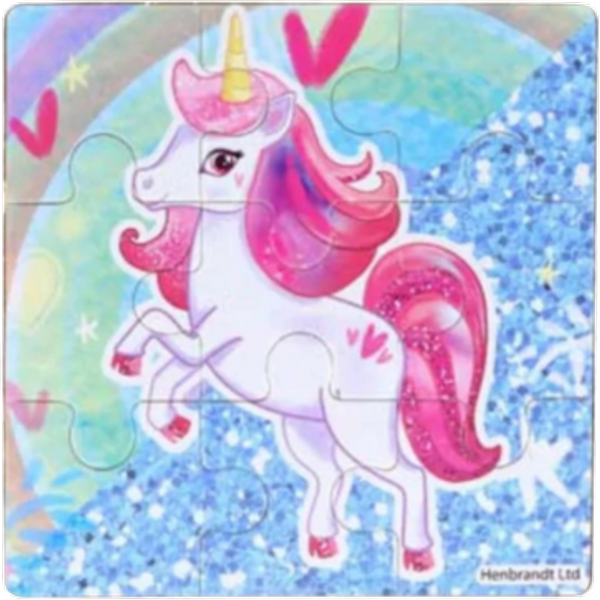 Fun Toys Unicorn Jigsaw Wooden Puzzle Assorted 11 cm – 1 Pc