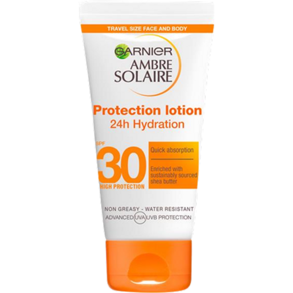 Garnier Ambre Solaire 24H Hydration SPF 30 Solskydd Lotion - 50 ml