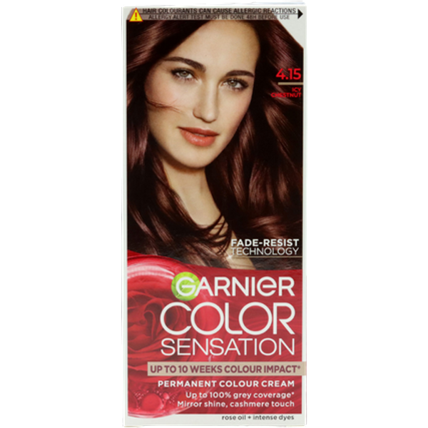 Garnier Color Sensation 4.15 Icy Chestnut Permanent Hair Dye