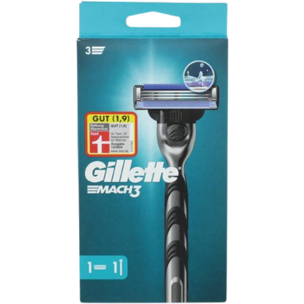Gillette Mach3 Startset med Manuell Rakhyvel för Män