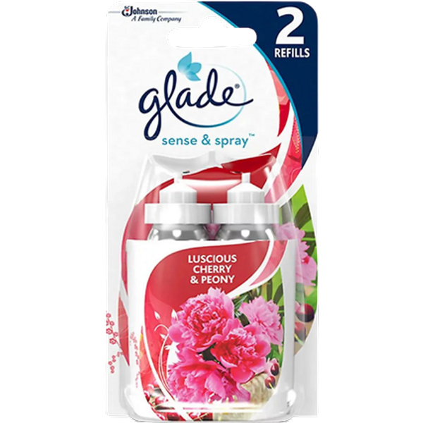 Glade Sense & Spray Peony & Cherry Twin Refill Pack – 18 ml (2 Pcs)