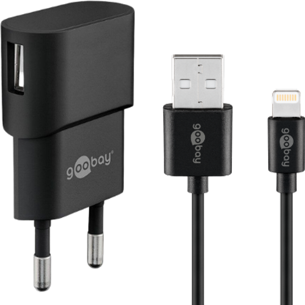 Goobay Apple Lightning Opladersæt - 1 m