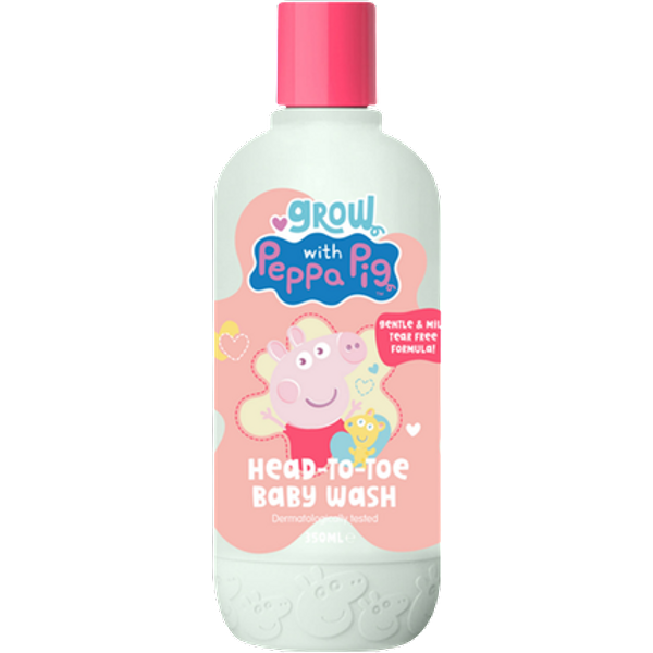 Grow With Peppa Pig Hår- og Kropsvask til Baby - 350 ml