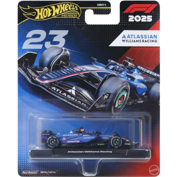 Hot Wheels Premium Formula 1 Atlassian Williams Racing Car