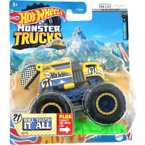 Hot Wheels Will Trash It All 1:64 Monster Truck