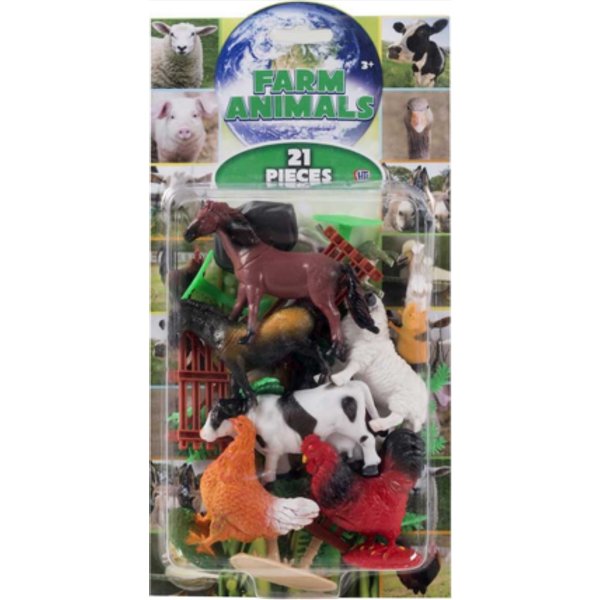 HTI Farm Animals Figures - 21 pieces