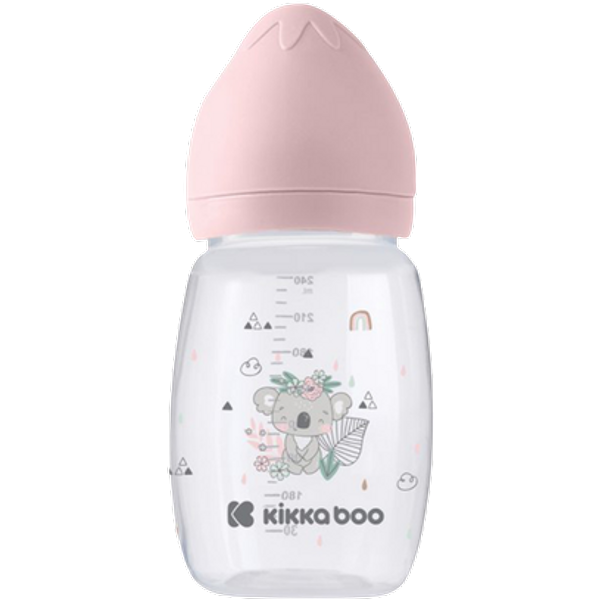 Kikka Boo Anti-Colic Savanna Pink Baby Feeding Bottle – 260 ml