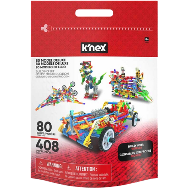 K'NEX 80 Model Deluxe Building Set - 408 pcs