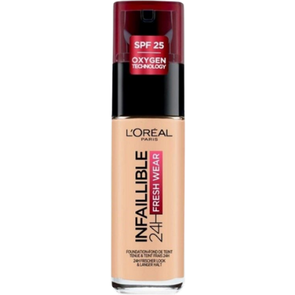 L'Oréal Paris Cosmetics Infallible Fresh Wear 32H Liquid Foundation 30 ml - 180 Rose Sand