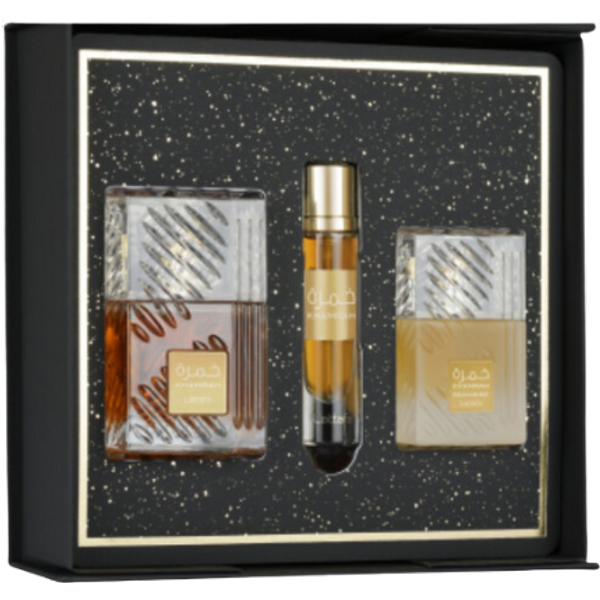 Lattafa Khamrah Unisex Parfum Geschenkset - 3 Pcs