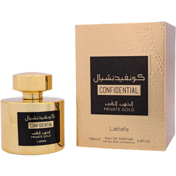 Lattafa Unisex Confidential Private Gold Eau De Parfum – 100 ml