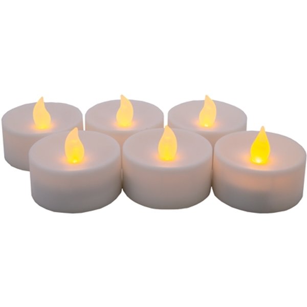 LED Battery operated tealight Mega 6 pcs