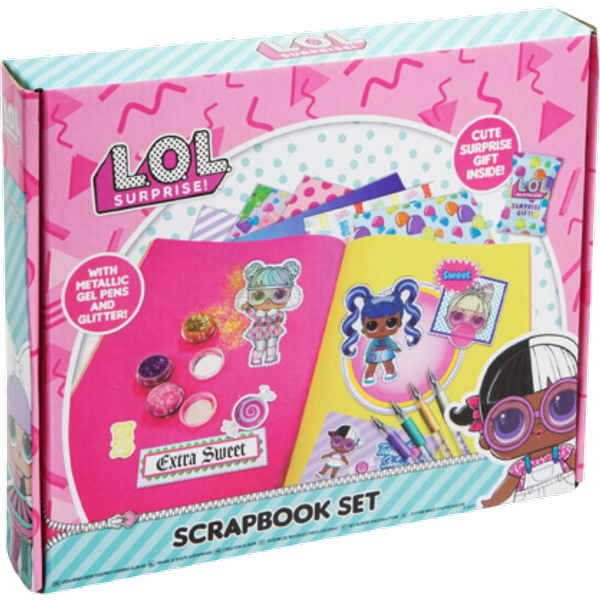 L.O.L. Surprise! Scrapbokset med Glitter, Klistermärken och Pennor
