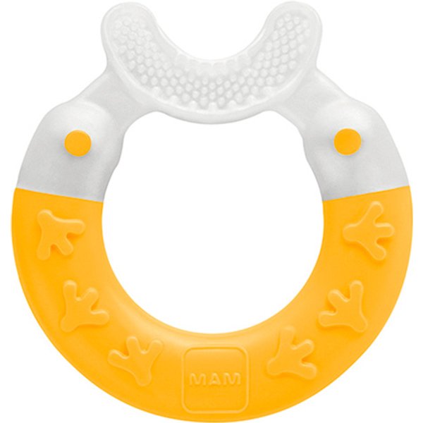 MAM Bite & Brush Teether - Yellow