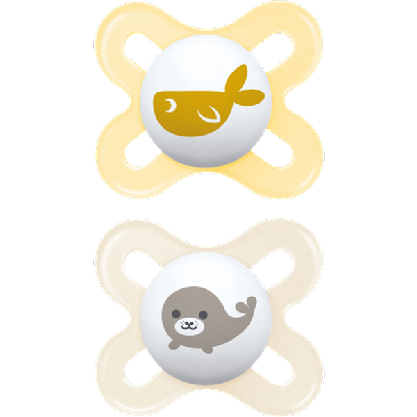 MAM Start Cute Fish Design 0-2m Unisex Pacifier – 2 pcs