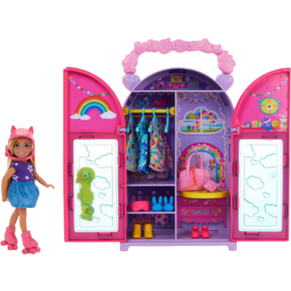 Mattel Barbie Chelsea Closet & Doll Toy Playset