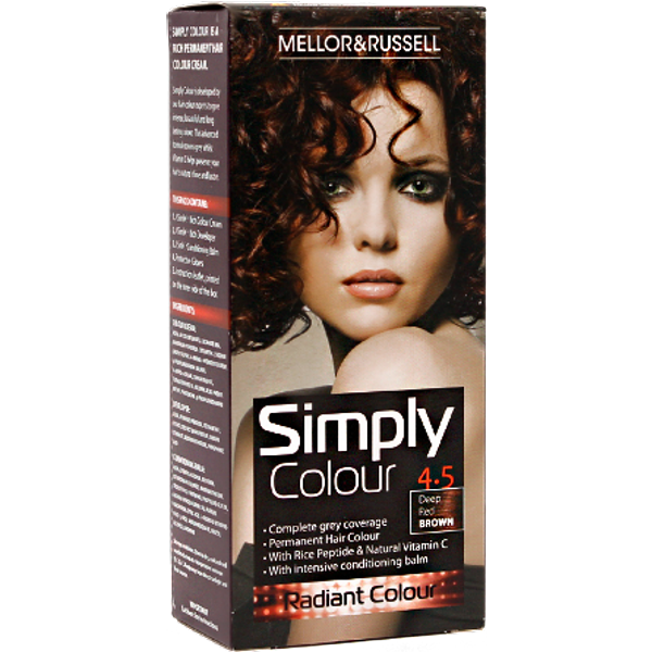 Mellor & Russell Simply Colour Haarkleuring - 4.5 Diep Roodbruin