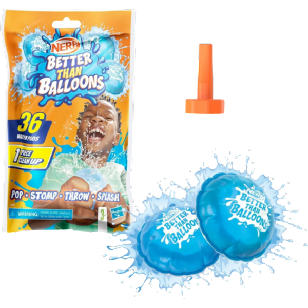 Nerf Better Than Balloons Vatten-Pods – 36 Delar