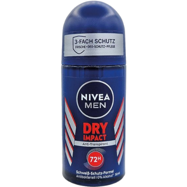 Nivea Men Dry Impact Roll-On Deodorant – 50 ml