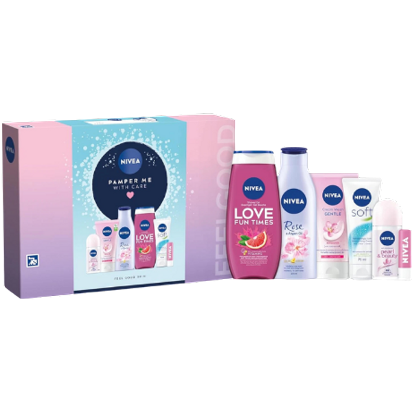 Nivea Pamper Me With Care Cadeauset - 6 Stuks