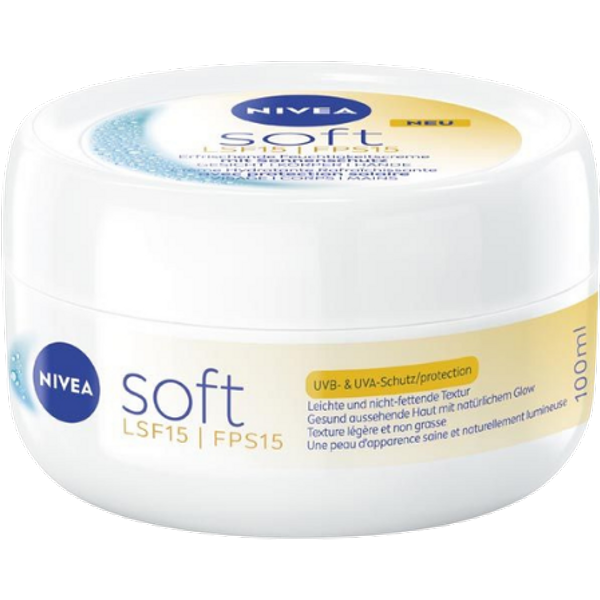 Nivea Soft Fugtgivende Creme SPF15 - 100 ml