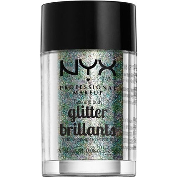 Glitter per viso e corpo NYX - Cristallo GLI06