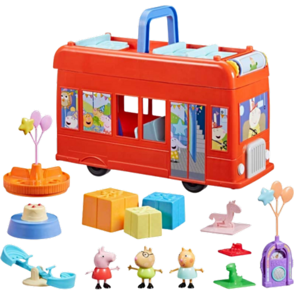 Peppa Pig 2-in-1 Partybus Speelset