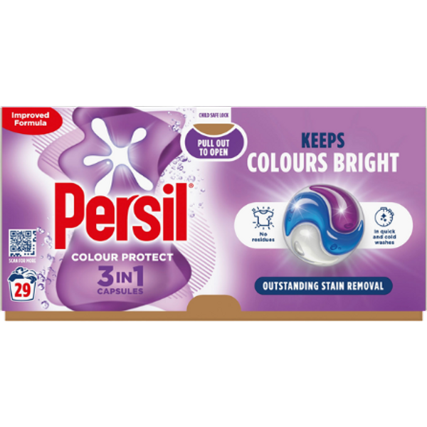 Persil 3-in-1 Colour Protect Laundry Washing Capsules - 29 Pcs