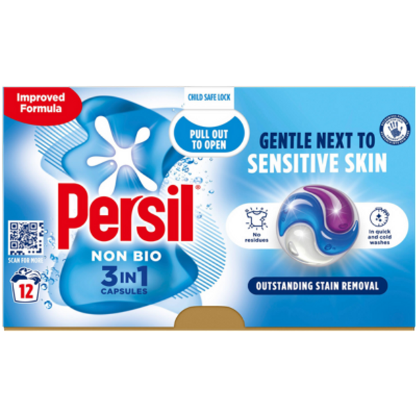 Persil Non-Bio 3-i-1 Vaskekapsler – 12 stk