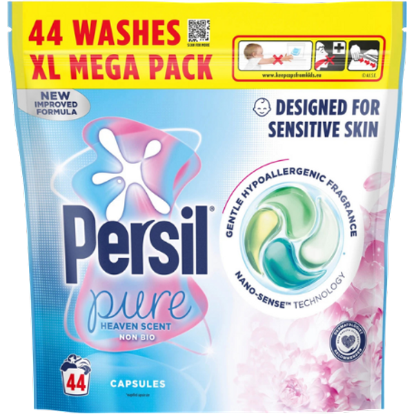 Persil Non-Bio Pure Heaven Scent Capsule per Bucato - 44 Pezzi